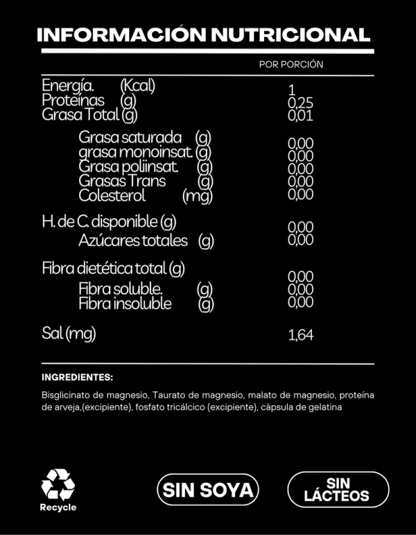MAGNE_INGREDIENTES MAGNESIO